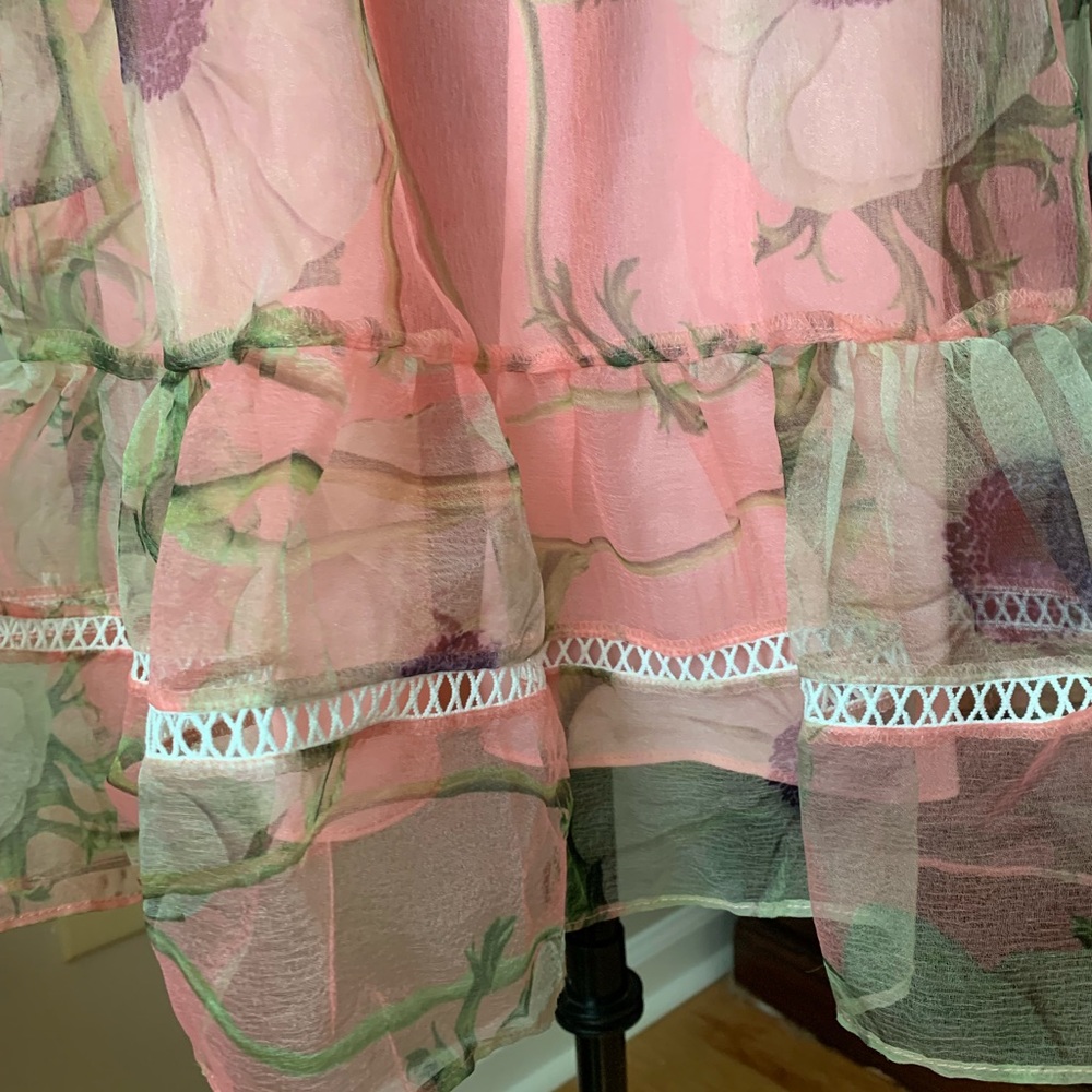 Cynthia Rowley Poppy Organza Peach Dress - Picture 8 of 15